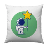Astronaut Star Pillow, Outer Space Decor, Kids Room Pillow, Celestial Gift, Galaxy Theme Throw Pillow, Spaceman Art - Tawshia